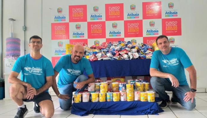 1ª Corrida Três Lagos de Atibaia arrecadou leite em pó para o Fundo Social de Solidariedade